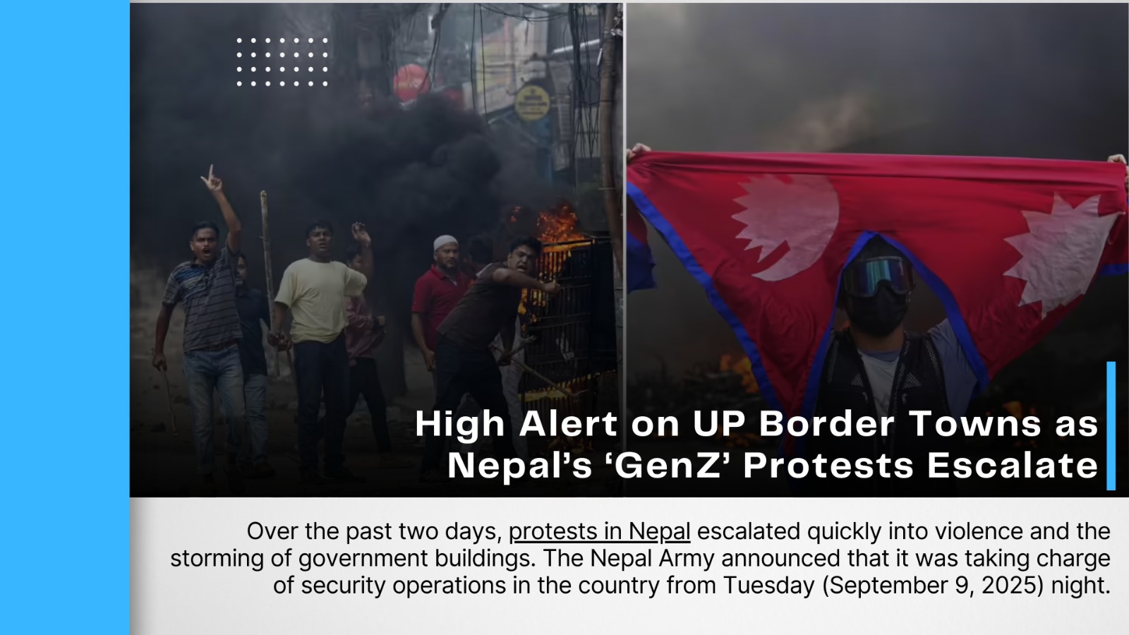 High Alert on UP Border Towns as Nepal’s ‘GenZ’ Protests Escalate