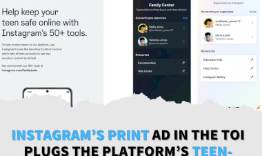 InstagramÔÇÖs print ad in the TOI plugs the platformÔÇÖs teen-safety┬átools