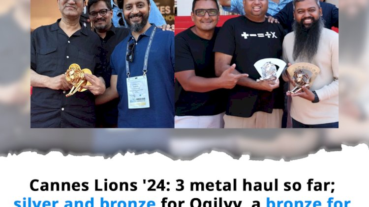 Cannes Lions day one: 4-metal haul; gold & bronze for McCann, silver & bronze for Ogilvy