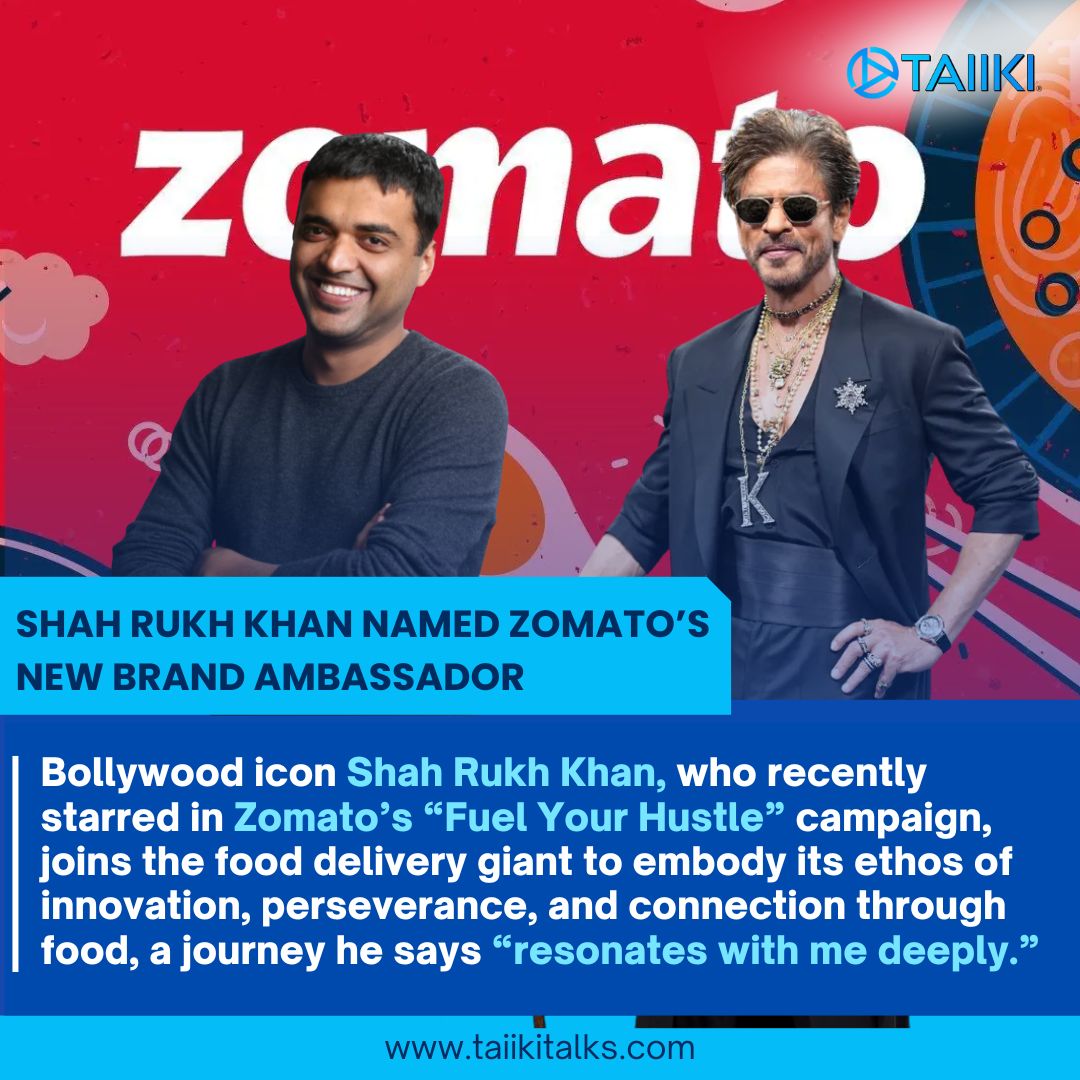Shah Rukh Khan Joins Zomato as Brand Ambassador: A Strategic Blend of Stardom and Storytelling